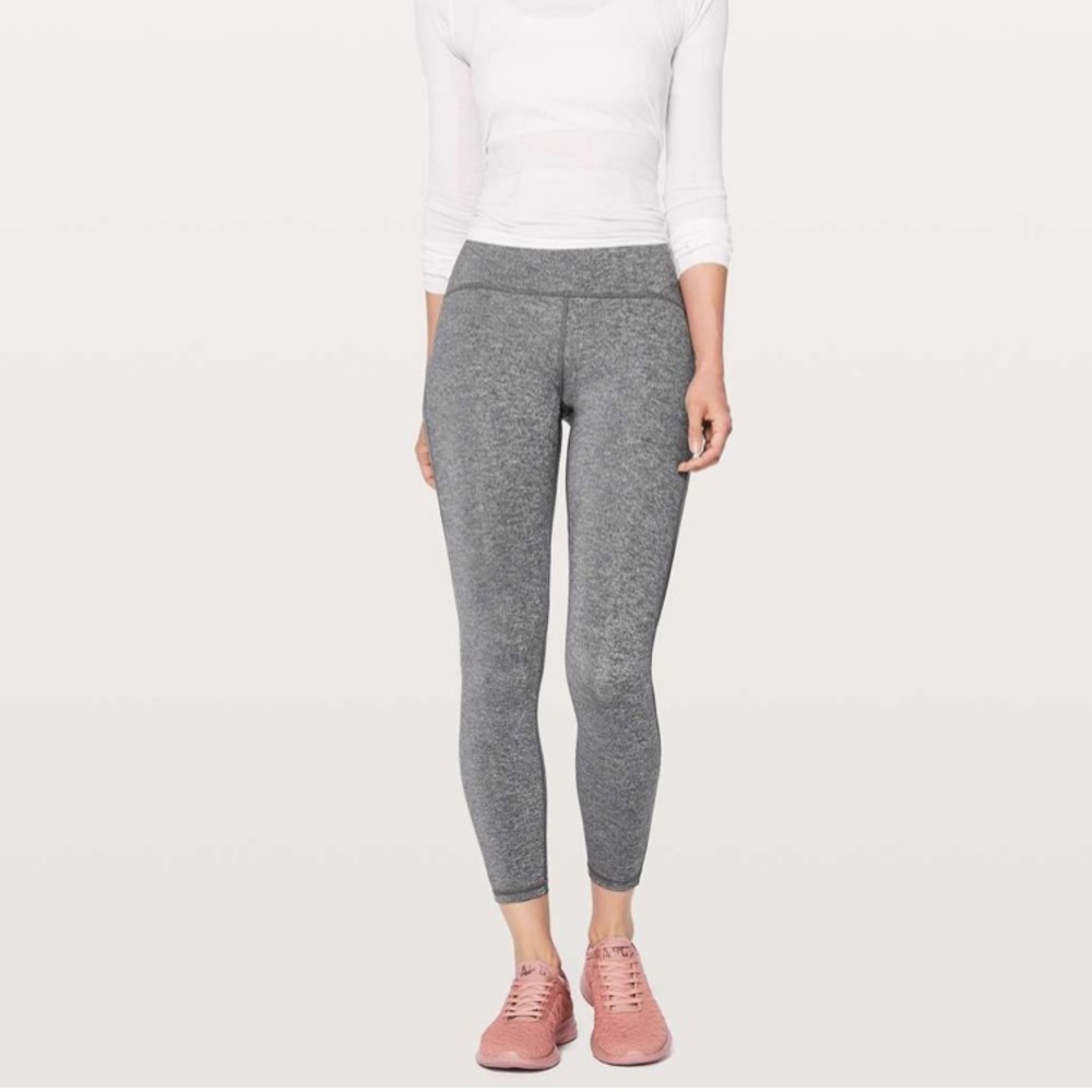 Lululemon Train Times 7/8 Pant *25" Heathered Black